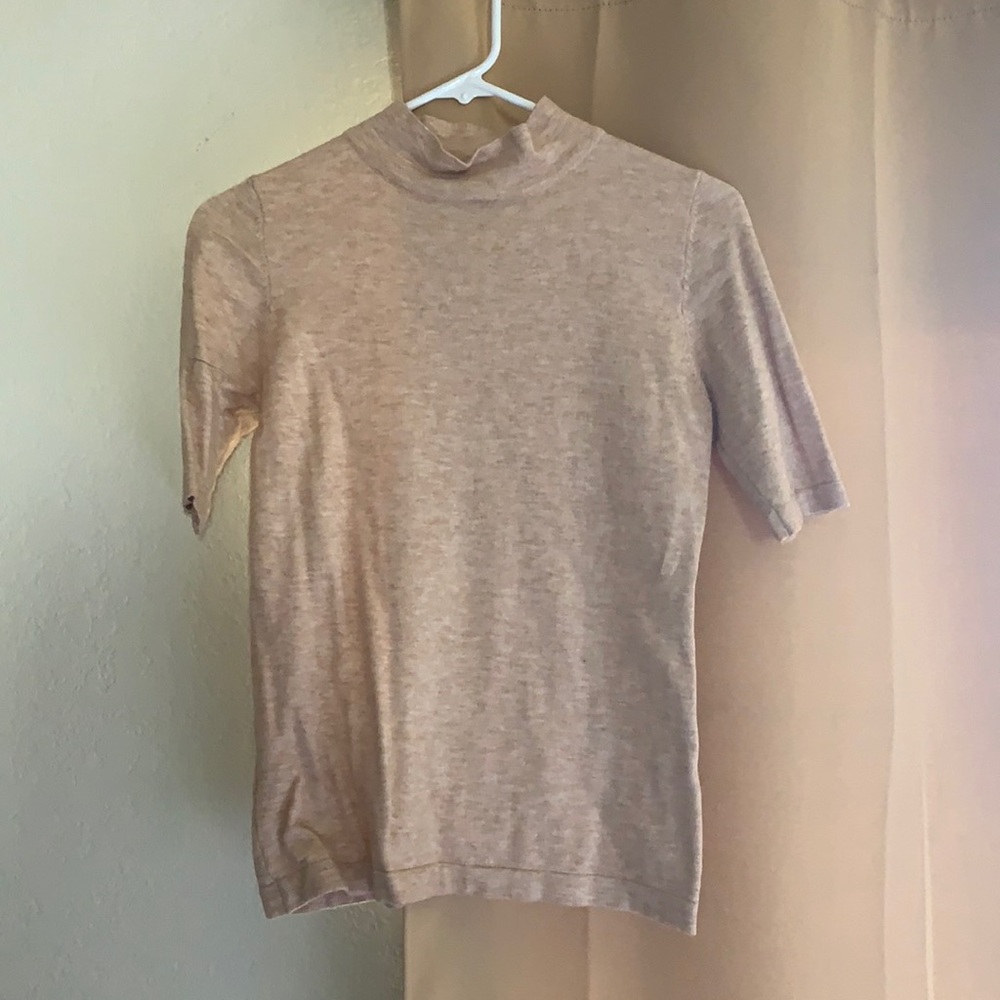 Vici Mock Neck Short Sleeve Top